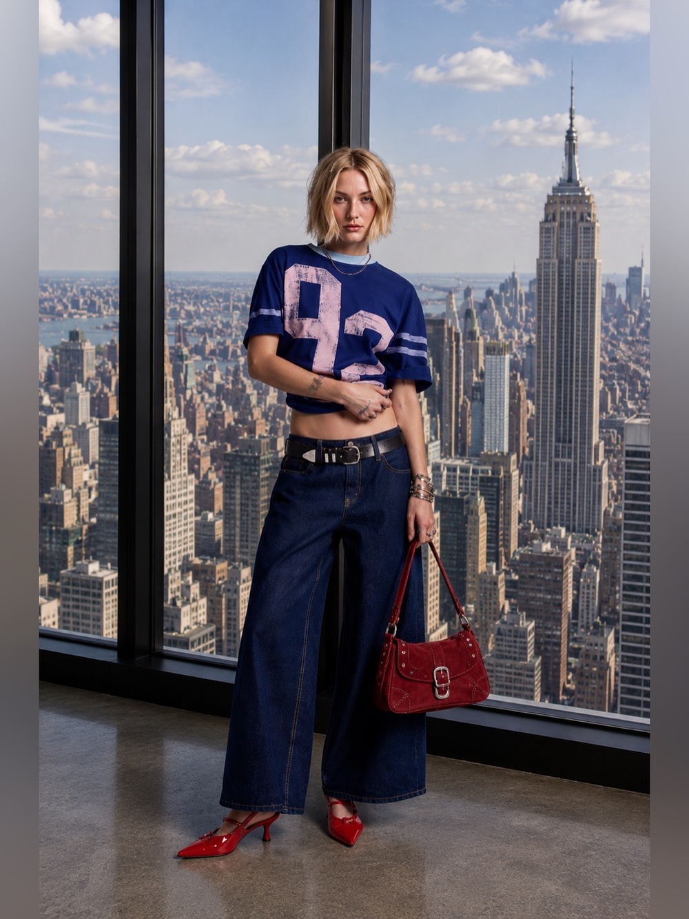 Urban Outfitters 92 Football Jersey Tee Shirt Dress S/M Blue Graphic Oversized
